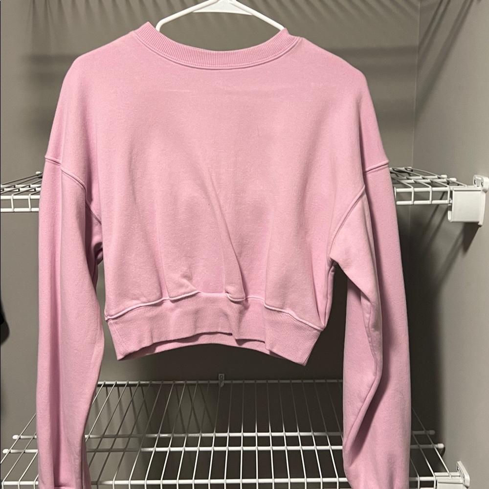 NWOT  * Wild Fable Crop Pink Sweatshirt Size Small